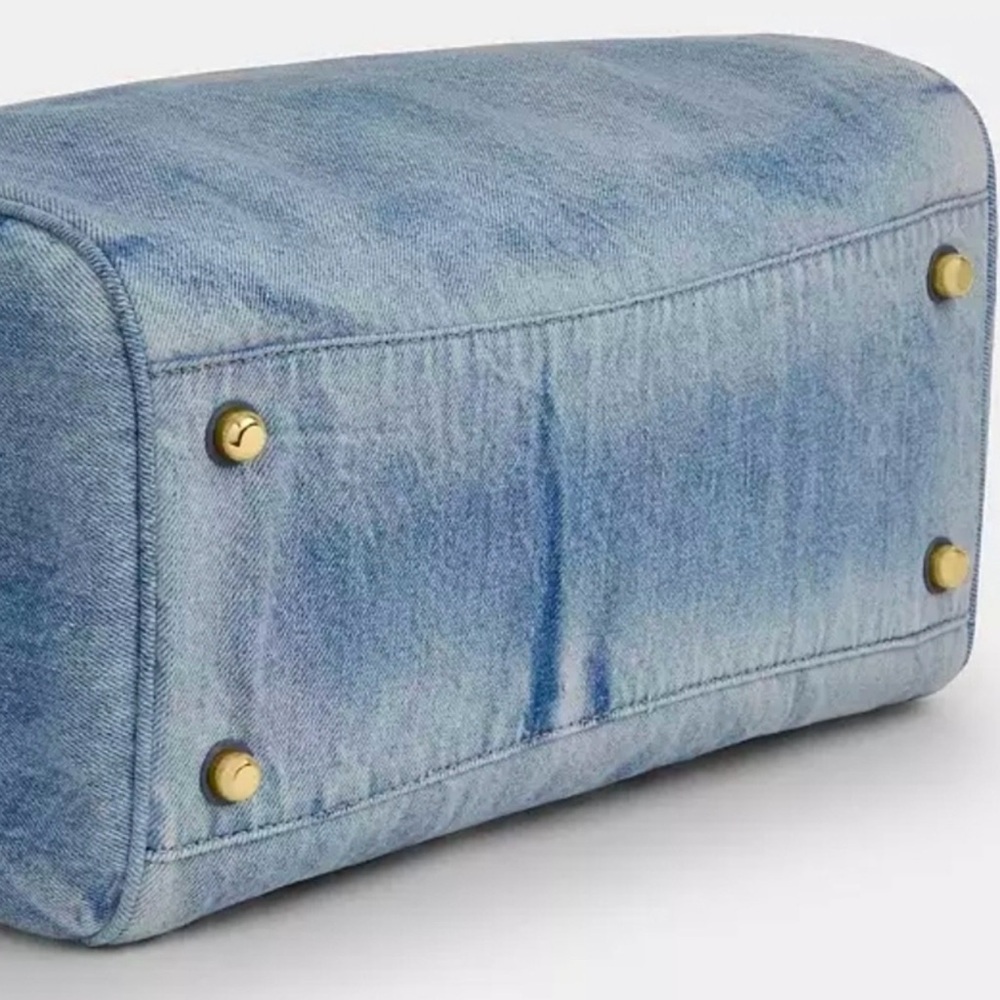 NWT Coach Loved Denim Large Rowan with all Charms included - Picture 4 of 8